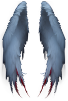 wings on a transparent background ai generative png