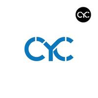 Letter CYC Monogram Logo Design vector