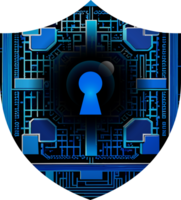 moderno tecnologia cíber segurança ícone pacote png