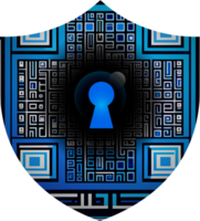 moderno tecnología la seguridad cibernética icono paquete png