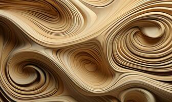 Celestrial pattern crafted on maple wood. AI Generated photo