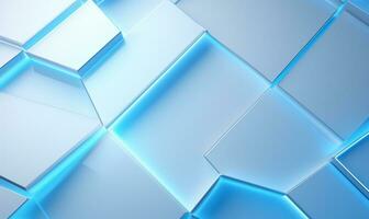 beautiful futuristic geometric background suitable for a presentation. AI Generated photo