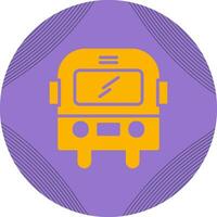 icono de vector de autobús escolar