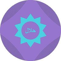 Halal Sticker Vector Icon