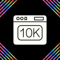 icono de vector de 10k