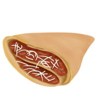 an illustration of crepes food png