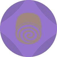 Swiss roll Vector Icon