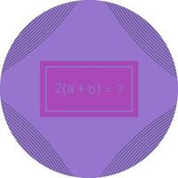 Solving Formula Vector Icon