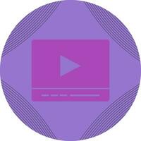 icono de vector de reproductor de video