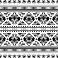 Tribal seamless vector texture design for fabric template and shirt. Ethnic style geometric abstract pattern. Black and white color.