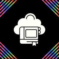 Cloud Library Vector Icon