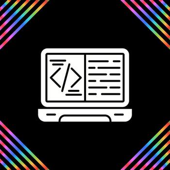 icono de vector de codificación