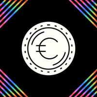 icono de vector de moneda euro