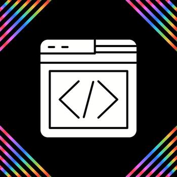 icono de vector de programación web