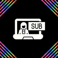 Subscriber Model Vector Icon