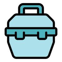Creative toolbox icon vector flat