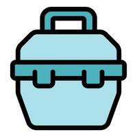 Creative toolbox icon vector flat