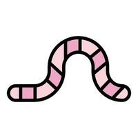 Whipworm icon vector flat