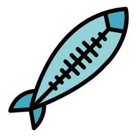 Etching herring icon vector flat