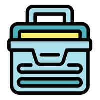 Car toolbox icon vector flat