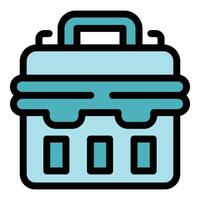 Toolbox icon vector flat