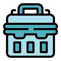 Toolbox icon vector flat