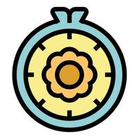 Flower class icon vector flat