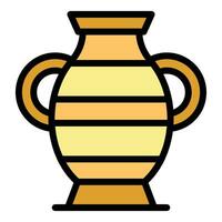 Vase icon vector flat