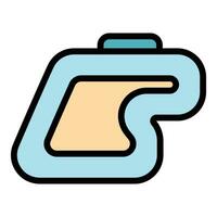 Lane racetrack icon vector flat