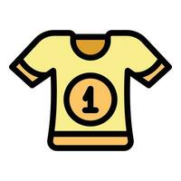 Jockey tshirt icon vector flat