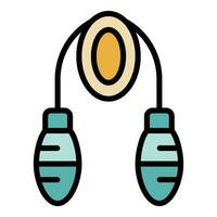 Jump rope icon vector flat