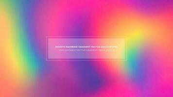 Simple Rainbow Gradient Color Abstract Vector Background