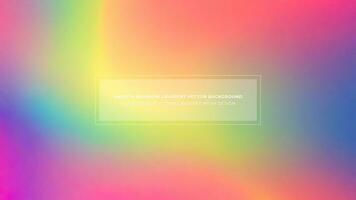 Simple Rainbow Gradient Color Abstract Vector Background