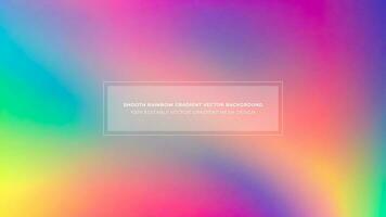 Simple Rainbow Gradient Color Abstract Vector Background