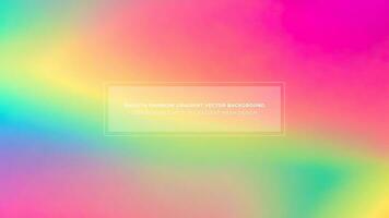 Simple Rainbow Gradient Color Abstract Vector Background