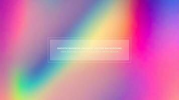 Simple Rainbow Gradient Color Abstract Vector Background