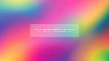 Simple Rainbow Gradient Color Abstract Vector Background