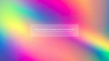 Simple Rainbow Gradient Color Abstract Vector Background