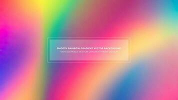 Simple Rainbow Gradient Color Abstract Vector Background