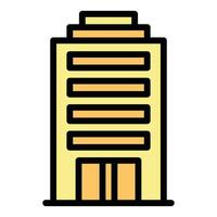 Marketing building icon vector flat