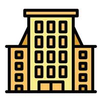 Nyc building icon vector flat