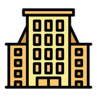 Nyc building icon vector flat