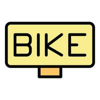 Bike banner icon vector flat