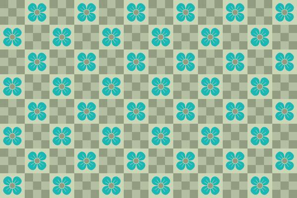 Geometric vector pattern for textiles or other uses in modern colors