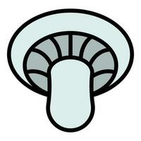 Autumn mushroom icon vector flat