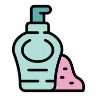 Soap coco icon vector flat