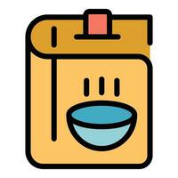 Cookbook icon vector flat