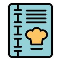 Home recipe book icon vector flat