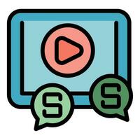 Money data profit icon vector flat