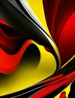 abstract image background with black, yellow and red illustrations photo